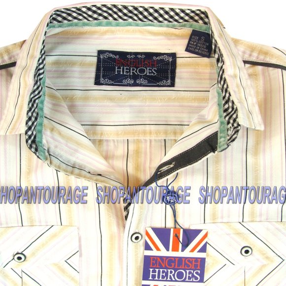 English Heroes EHW108 L/S Button Down Men`s Shirt - Picture 6 of 6